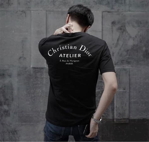 christian dior paris black t shirt|christian dior long sleeve shirt.